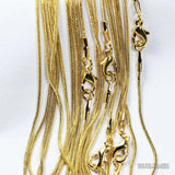 10pcs Silver Snake Chain Necklaces 1.2mm For Women