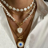 Rhinestone Evil Eye Pendant Choker Necklace Crystal Jewelry