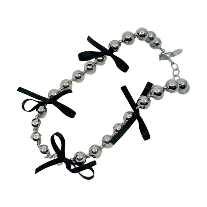 Ribbon Strap Bowknot Photo Album Box Necklace Opening and Closing Box