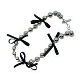 Ribbon Strap Bowknot Photo Album Box Necklace Opening and Closing Box