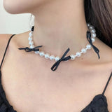 Ribbon Strap Bowknot Photo Album Box Necklace Opening and Closing Box