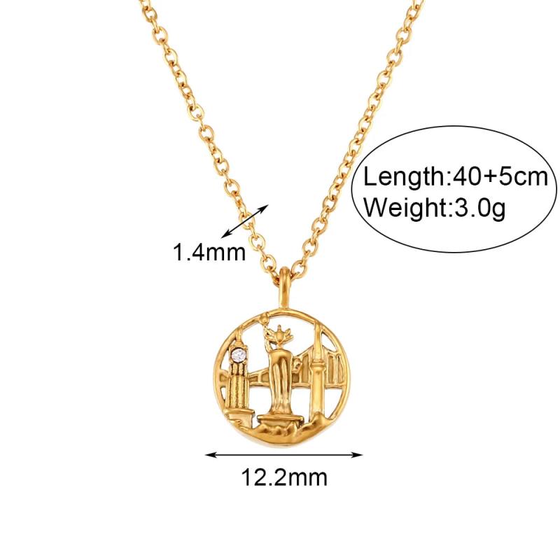 Paris York Coin Necklace For Women Jewelry