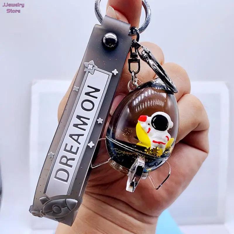 Spaceman Floatation Keychain with Lollipop Bucket