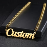 Personalized Stainless Steel Name Collar Necklace