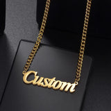 Personalized Stainless Steel Name Collar Necklace