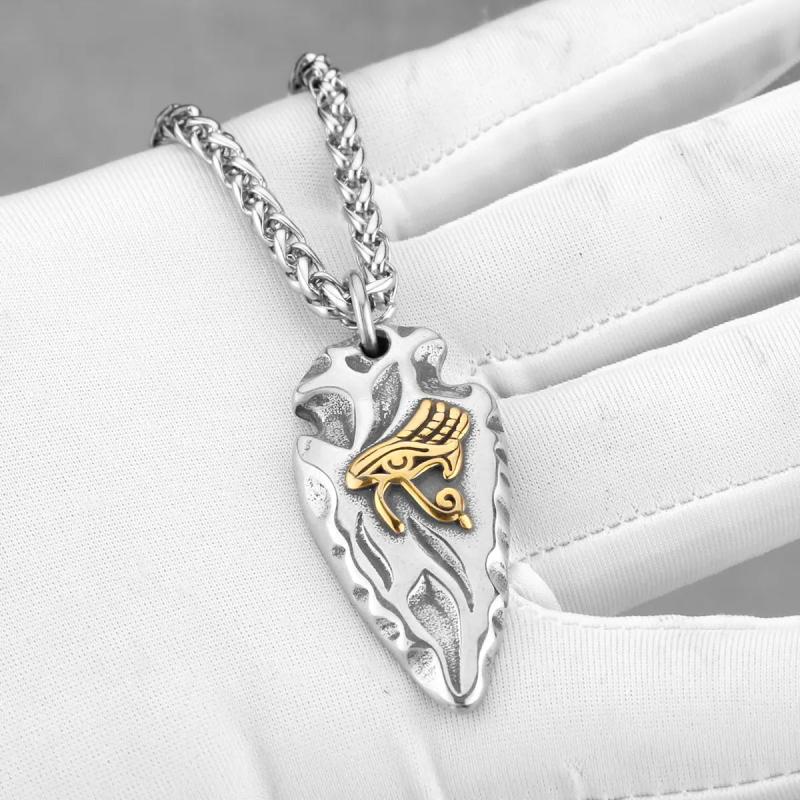 Stainless Steel Devil's Eyes Pendant Sweater Chain Year Jewelry