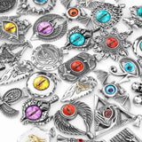 Stainless Steel Devil's Eyes Pendant Sweater Chain Year Jewelry