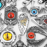 Stainless Steel Devil's Eyes Pendant Sweater Chain Year Jewelry