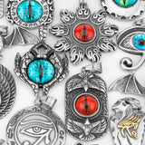 Stainless Steel Devil's Eyes Pendant Sweater Chain Year Jewelry