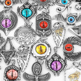 Stainless Steel Devil's Eyes Pendant Sweater Chain Year Jewelry