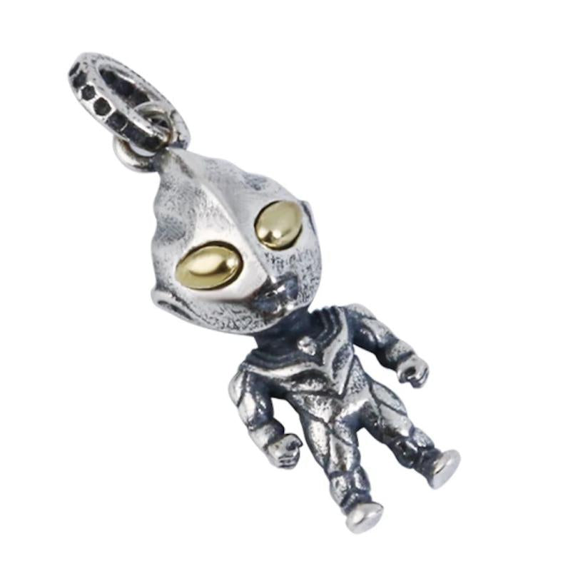 Retro Ultraman Pendant Necklace for Men, Niche Women Chain