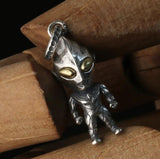 Retro Ultraman Pendant Necklace for Men, Niche Women Chain