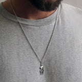 Retro Ultraman Pendant Necklace for Men, Niche Women Chain