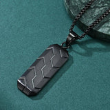 Men's Stainless Steel Bar Necklace Hip-hop Punk Chain Jewelry