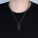 Men's Stainless Steel Bar Necklace Hip-hop Punk Chain Jewelry