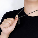 Men's Stainless Steel Bar Necklace Hip-hop Punk Chain Jewelry