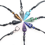 Amethyst Chakra Pendant Necklace Reiki Quartz Jewelry