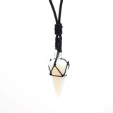 Amethyst Chakra Pendant Necklace Reiki Quartz Jewelry