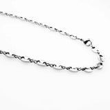 5mm Coffee Seed Bean Link Chain Necklace for Man & Women
