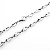 5mm Coffee Seed Bean Link Chain Necklace for Man & Women