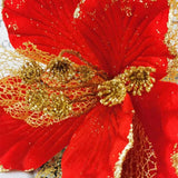 Artificial Simulation Powder Christmas Flower for DIY Tree Decoration