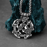 Viking Valhalla Borre God Necklace Men's Charm Rune Amulet Pendant