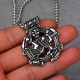 Viking Valhalla Borre God Necklace Men's Charm Rune Amulet Pendant
