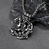 Viking Valhalla Borre God Necklace Men's Charm Rune Amulet Pendant