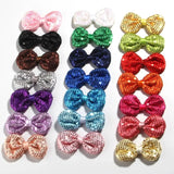 10PCS+3.5%22+Sequin+Hair+Bow+For+Hair+Accessories