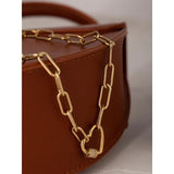 Romantic Heart CZ Choker Necklace 14K Plated Stainless Steel Chain for Women