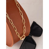 Romantic Heart CZ Choker Necklace 14K Plated Stainless Steel Chain for Women