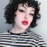 Hip Hop C Shape Necklace Thick Chain Choker Silver Clavicle Chain Gift