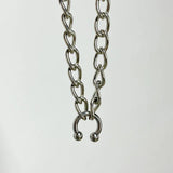 Hip Hop C Shape Necklace Thick Chain Choker Silver Clavicle Chain Gift