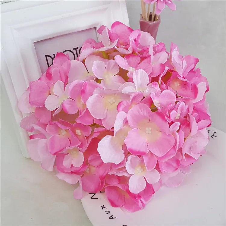 90 Heads Romantic Artificial Hydrangea Flowers Eternal Display Flower