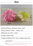 90 Heads Romantic Artificial Hydrangea Flowers Eternal Display Flower