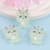 10Pcs Luminous Dragon Baby Resin Charms Pendants DIY Earring Neck