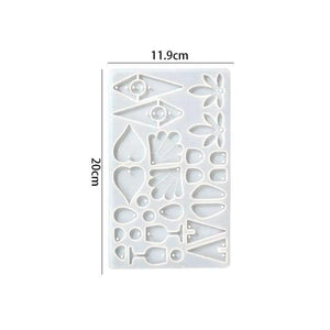 Earring Pendants Epoxy Resin Silicone Mold DIY UV Epoxy Earring Pendant Crafts