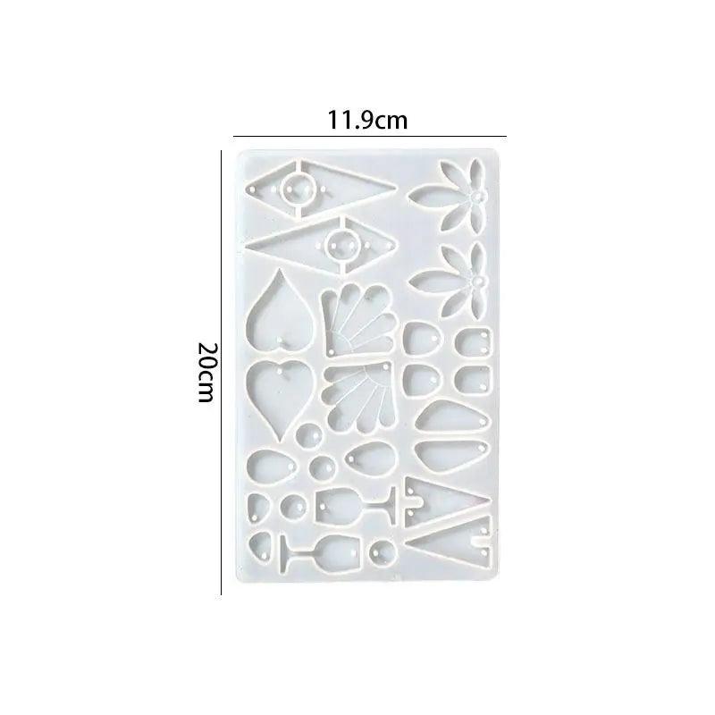 Earring Pendants Epoxy Resin Silicone Mold DIY UV Epoxy Earring Pendant Crafts