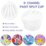 Silicone Epoxy Mix Paint Pouring Cups DIY Fluid Art Mold