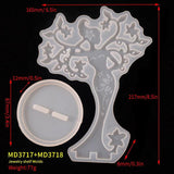 DIY Crystal Epoxy Resin Mold Jewelry Stand Mirror Swing Table Silicone Mold