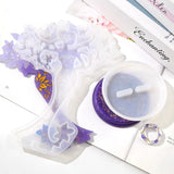 DIY Crystal Epoxy Resin Mold Jewelry Stand Mirror Swing Table Silicone Mold