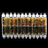 12pc Resin Filler Glitter Flakes Set Kit Clay Epoxy Silicone Mol