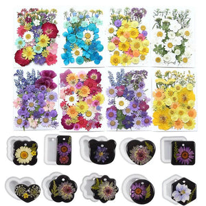 Pressed Flower for Epoxy Resin Filling DIY Keychain Pendant