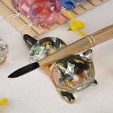 Crystal 3D Lying Kitty Back Mold Keychain Pen Holder Silicone Mold