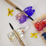 Crystal 3D Lying Kitty Back Mold Keychain Pen Holder Silicone Mold