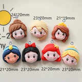 10Pcs Princess Series Charms Jewelry Making DIY Necklace Earring Keychain