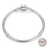 925 Sterling Silver 3MM Snake Chain Bangle & Bracelet 16-23CM