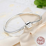 925 Sterling Silver 3MM Snake Chain Bangle & Bracelet 16-23CM