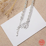 925 Silver Round Ball Bracelet Chain Wedding Jewelry Accessories