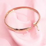 14K Rose Plated Purple Dazzling Light Bracelet for Women